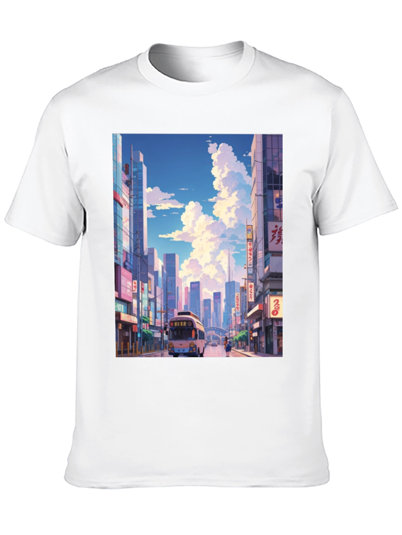 Cityscape Anime T-Shirt - Stylish Graphic Tee
