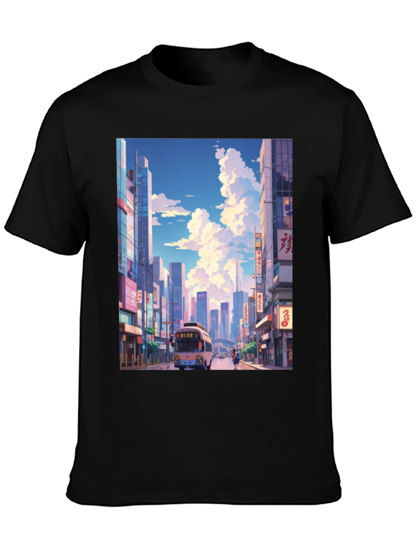Cityscape Anime T-Shirt - Stylish Graphic Tee