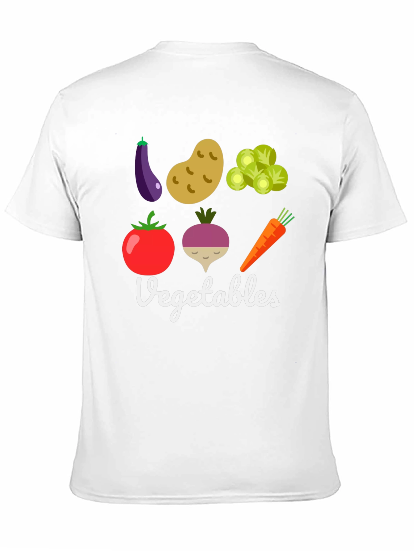 Vegetable Graphic Print Mens T-Shirt