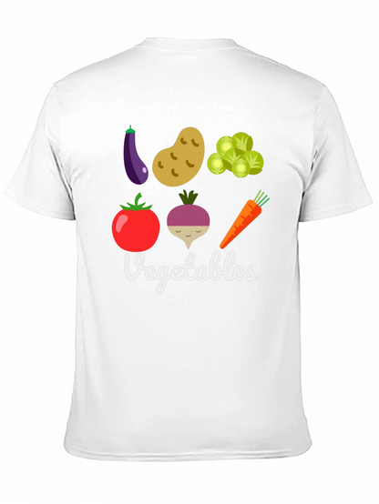Vegetable Graphic Print Mens T-Shirt