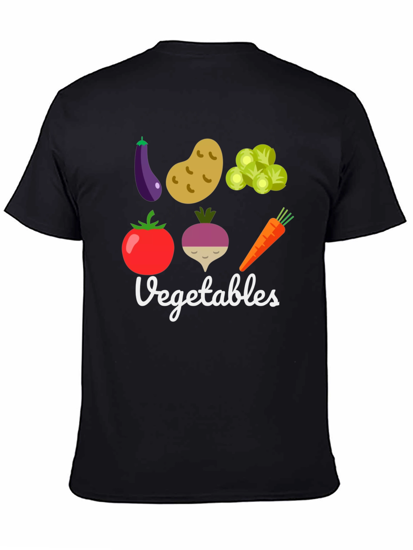 Vegetable Graphic Print Mens T-Shirt