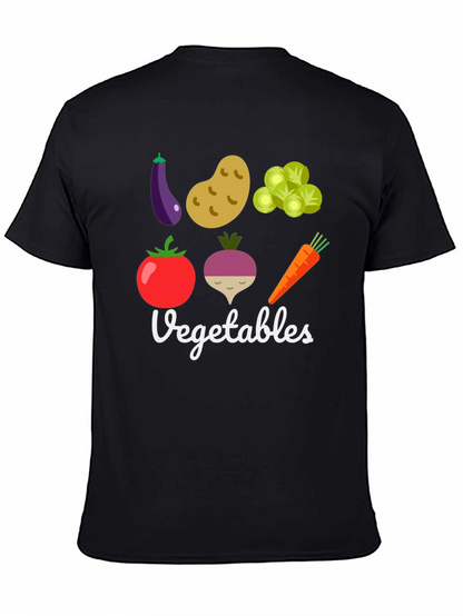 Vegetable Graphic Print Mens T-Shirt