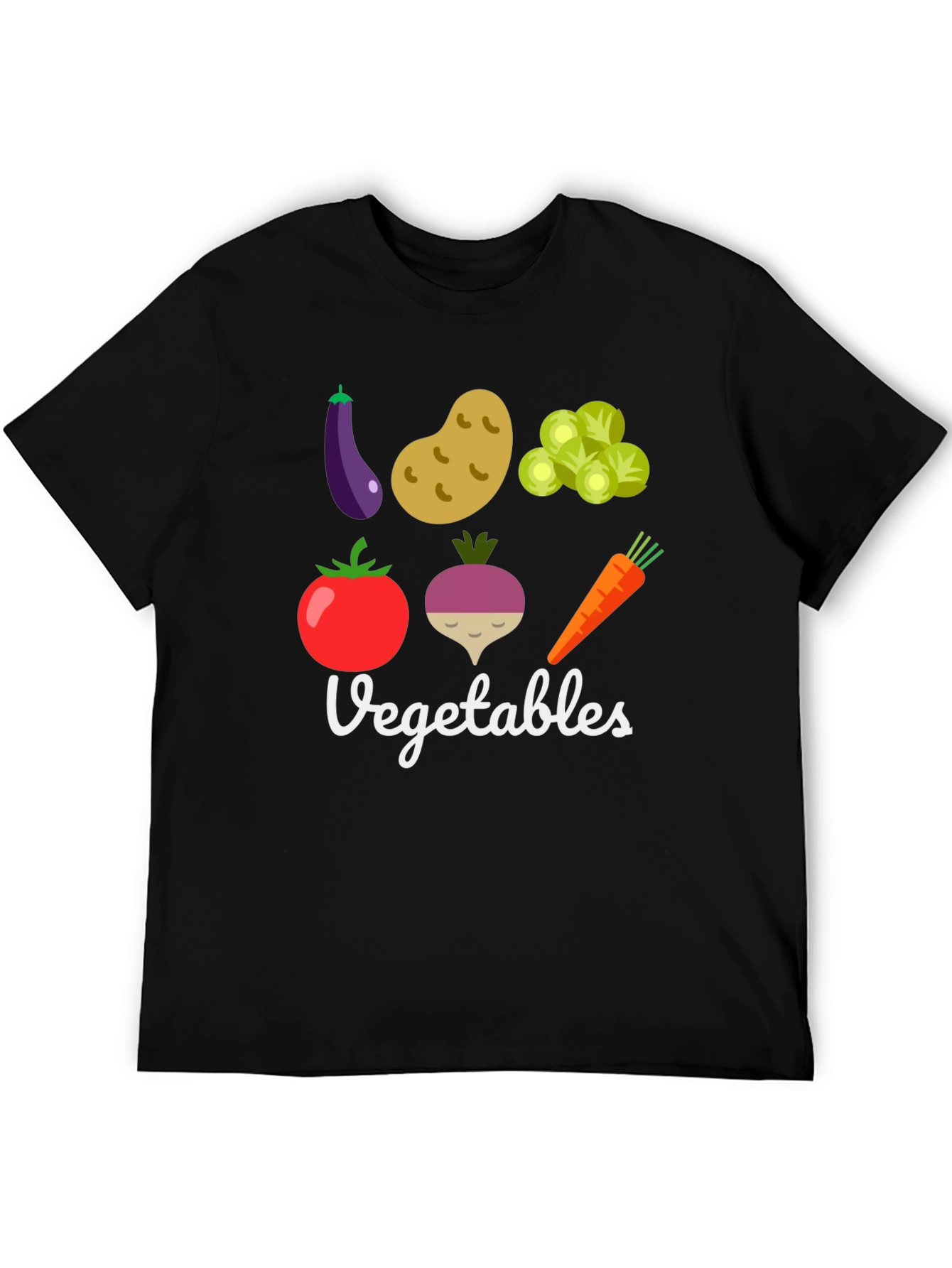 Vegetable Graphic Print Mens T-Shirt