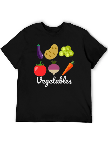 Vegetable Graphic Print Mens T-Shirt