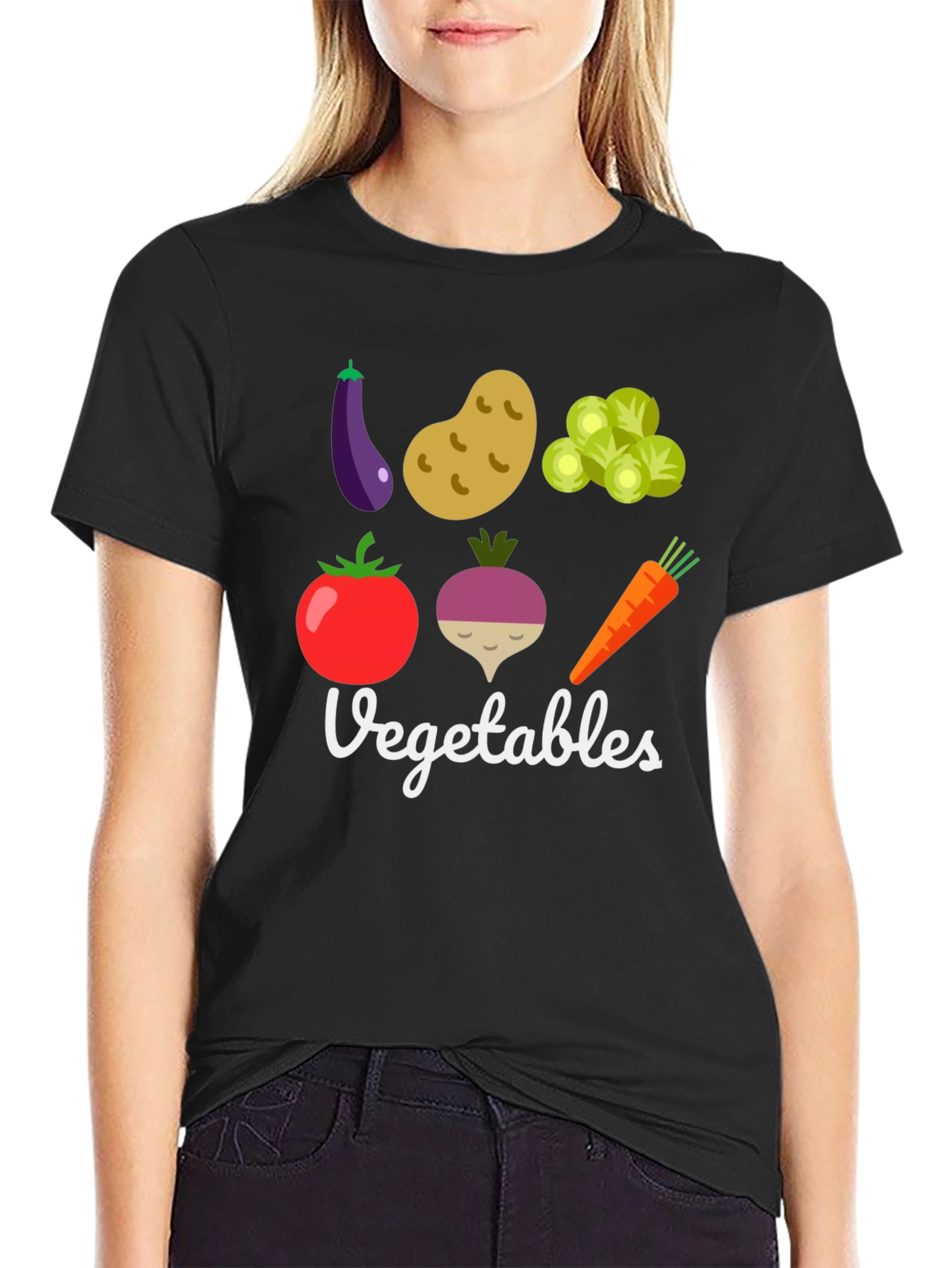 Vegetable Graphic Print Mens T-Shirt