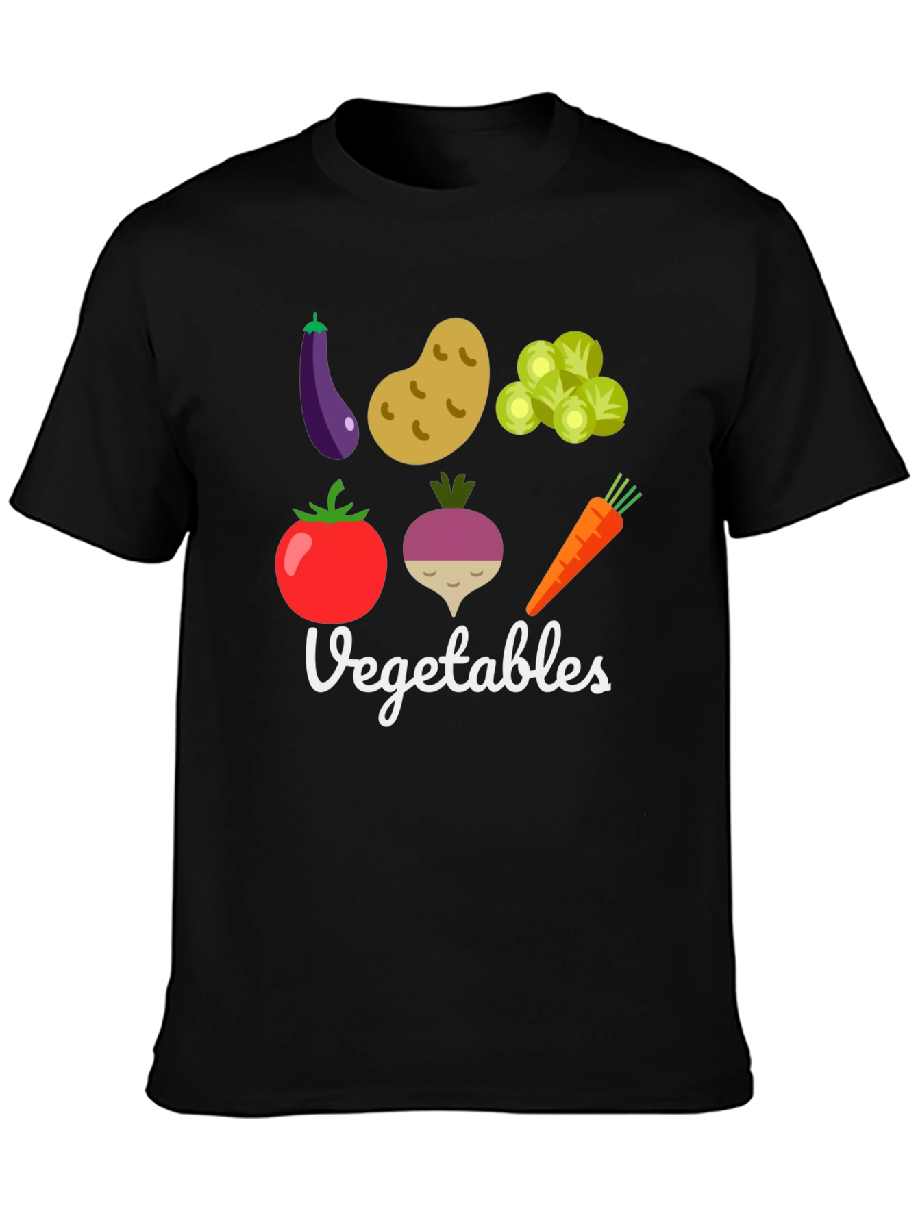 Vegetable Graphic Print Mens T-Shirt