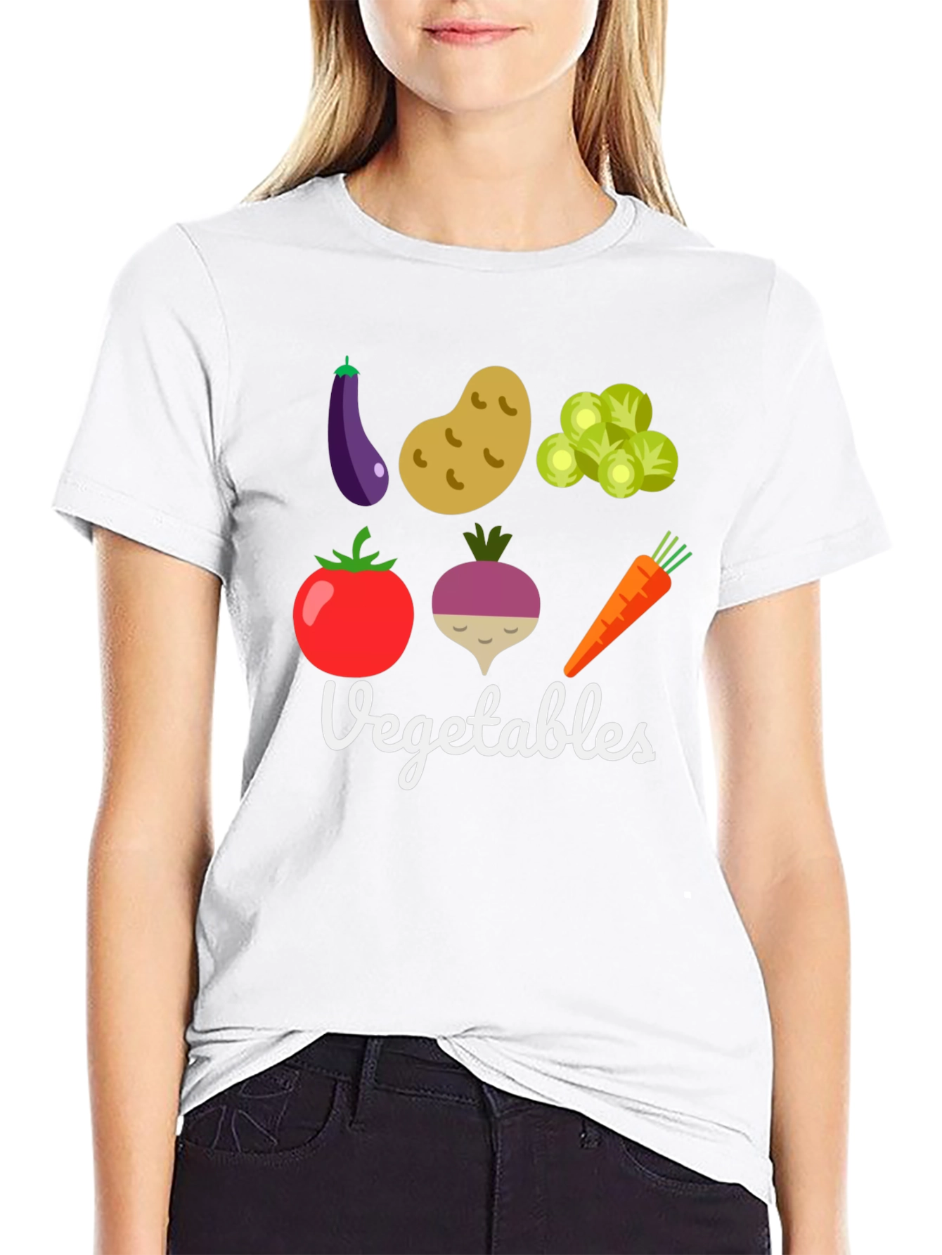 Vegetable Graphic Print Mens T-Shirt