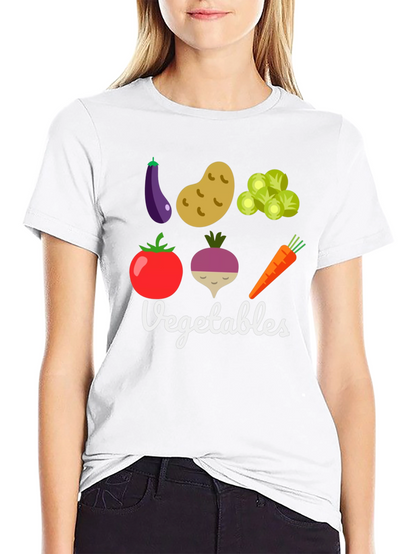 Vegetable Graphic Print Mens T-Shirt