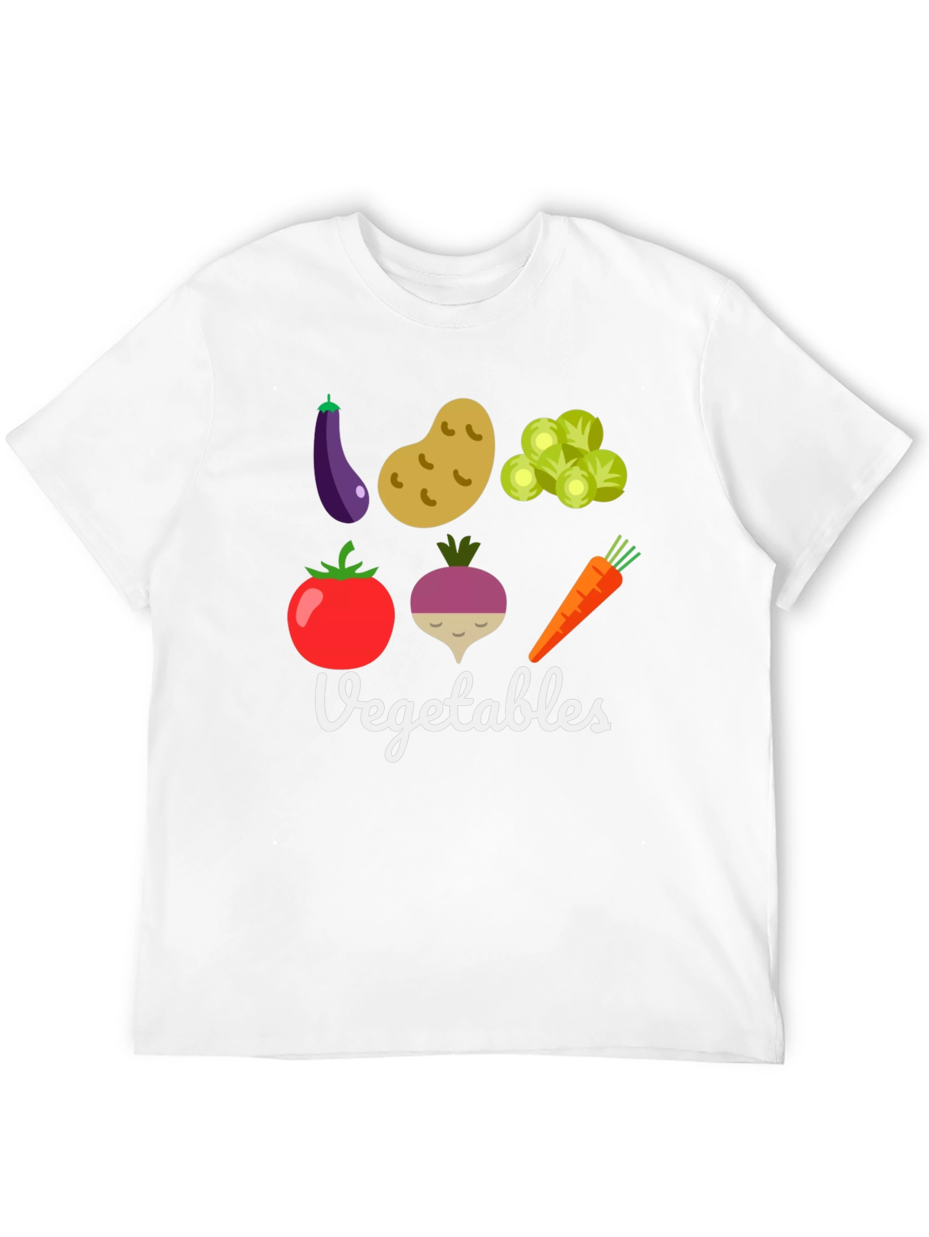 Vegetable Graphic Print Mens T-Shirt