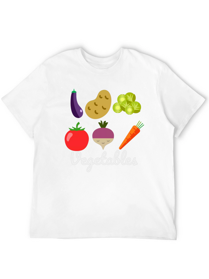 Vegetable Graphic Print Mens T-Shirt