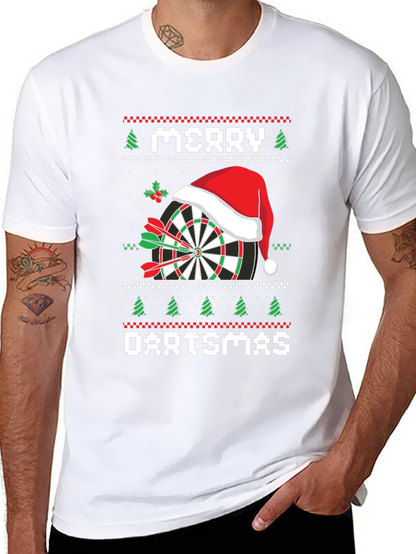 Merry Dartsmas T-Shirt Ugly Christmas Sweater Style