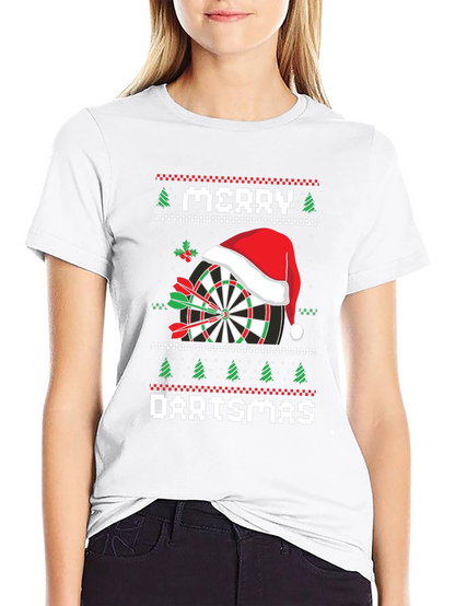Merry Dartsmas T-Shirt Ugly Christmas Sweater Style