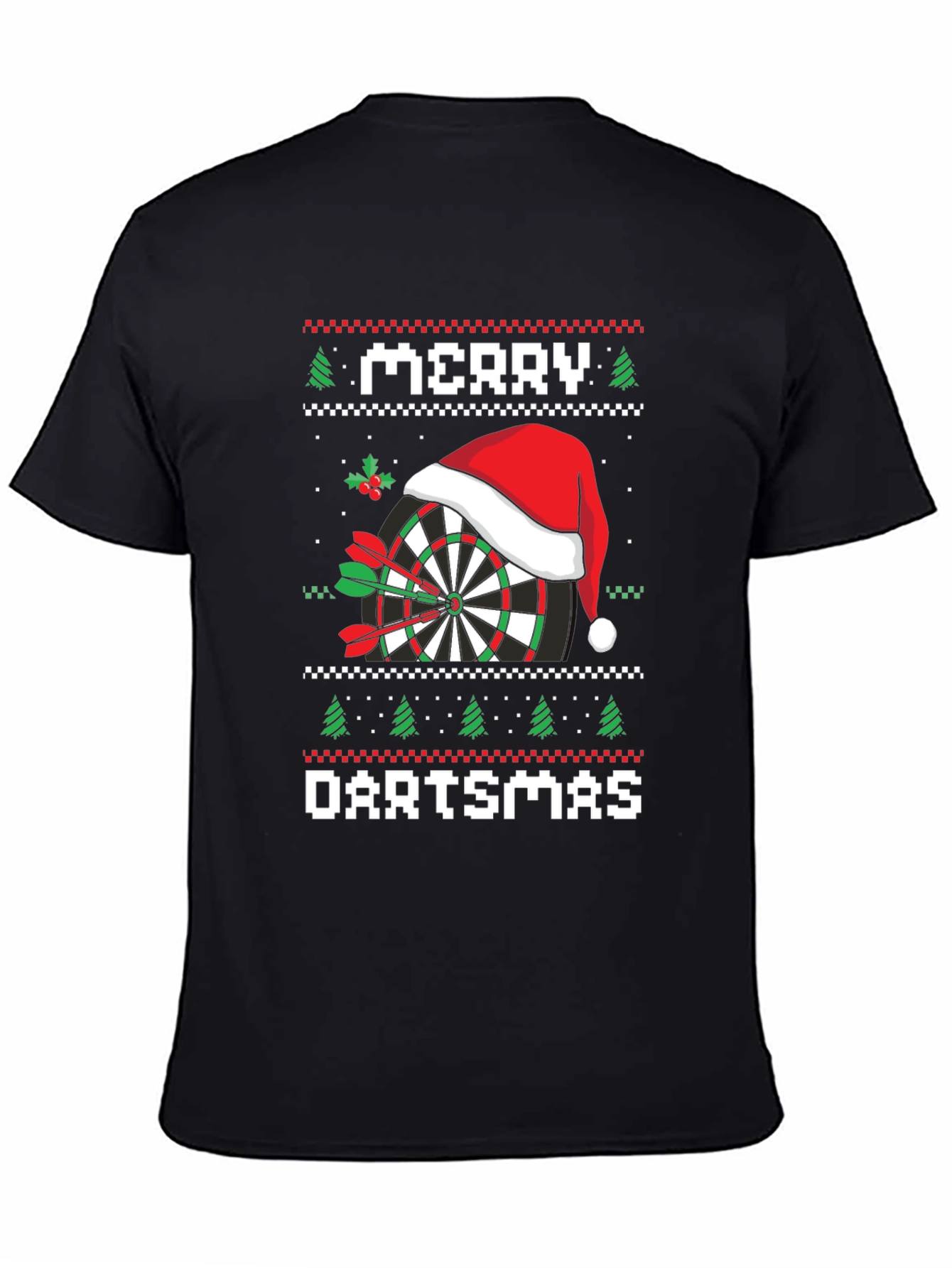 Merry Dartsmas T-Shirt Ugly Christmas Sweater Style