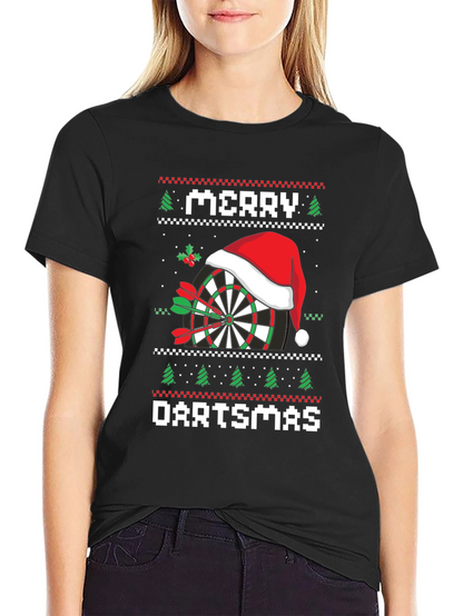 Merry Dartsmas T-Shirt Ugly Christmas Sweater Style