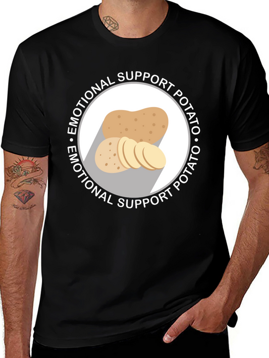 Emotional Support Potato Graphic T-Shirt