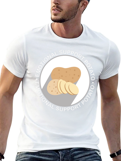 Emotional Support Potato Graphic T-Shirt