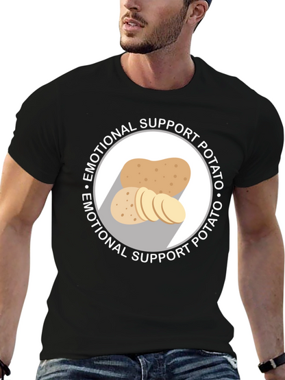Emotional Support Potato Graphic T-Shirt