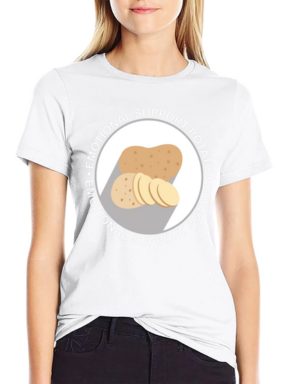 Emotional Support Potato Graphic T-Shirt