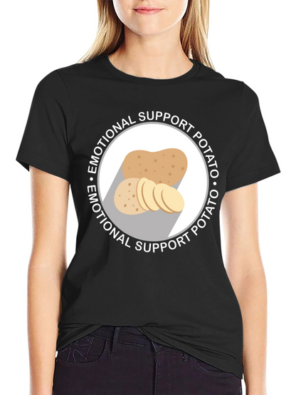 Emotional Support Potato Graphic T-Shirt