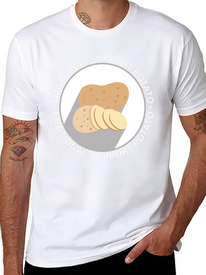 Emotional Support Potato Graphic T-Shirt