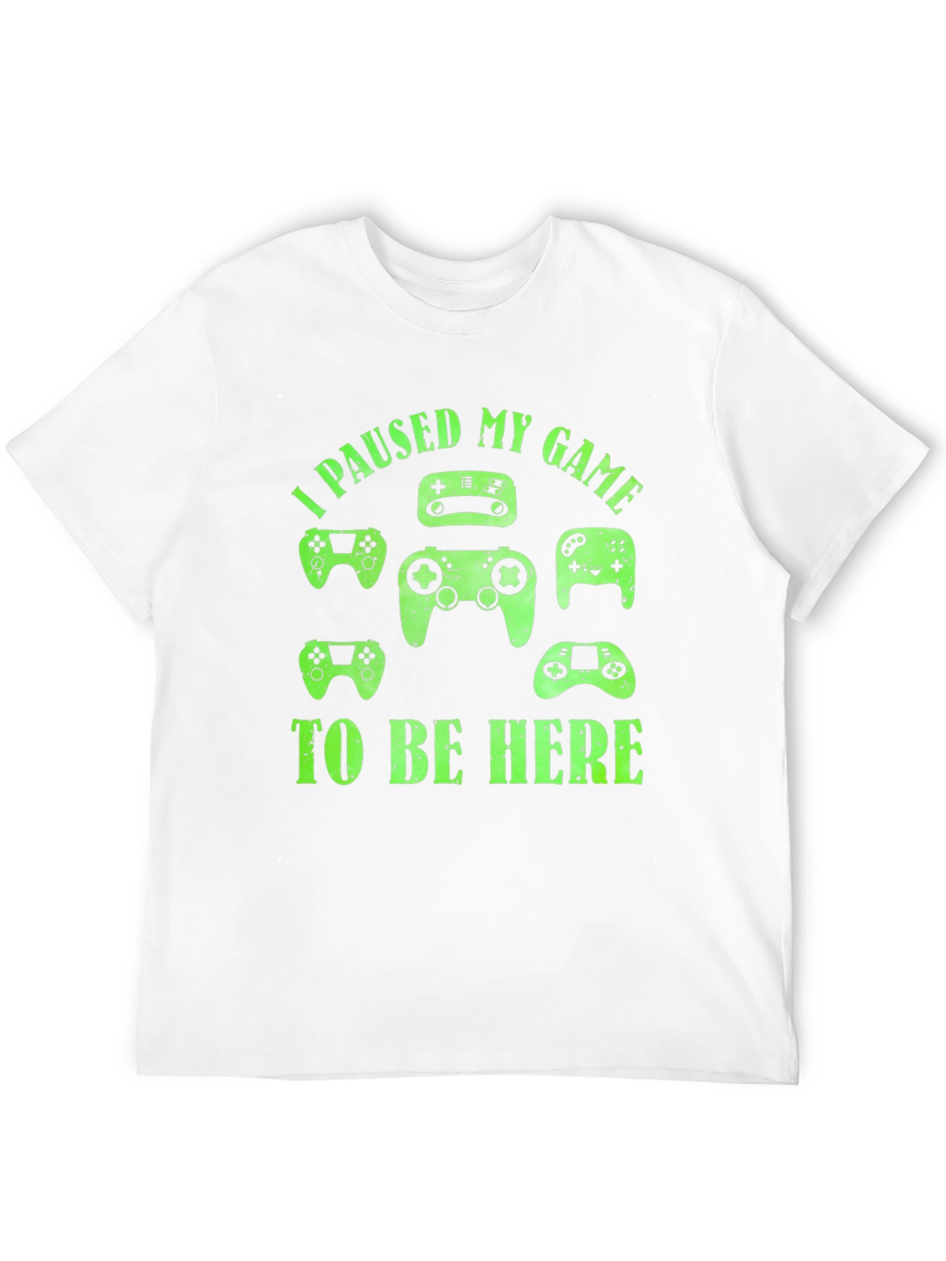 I Paused My Game To Be Here Black T-Shirt