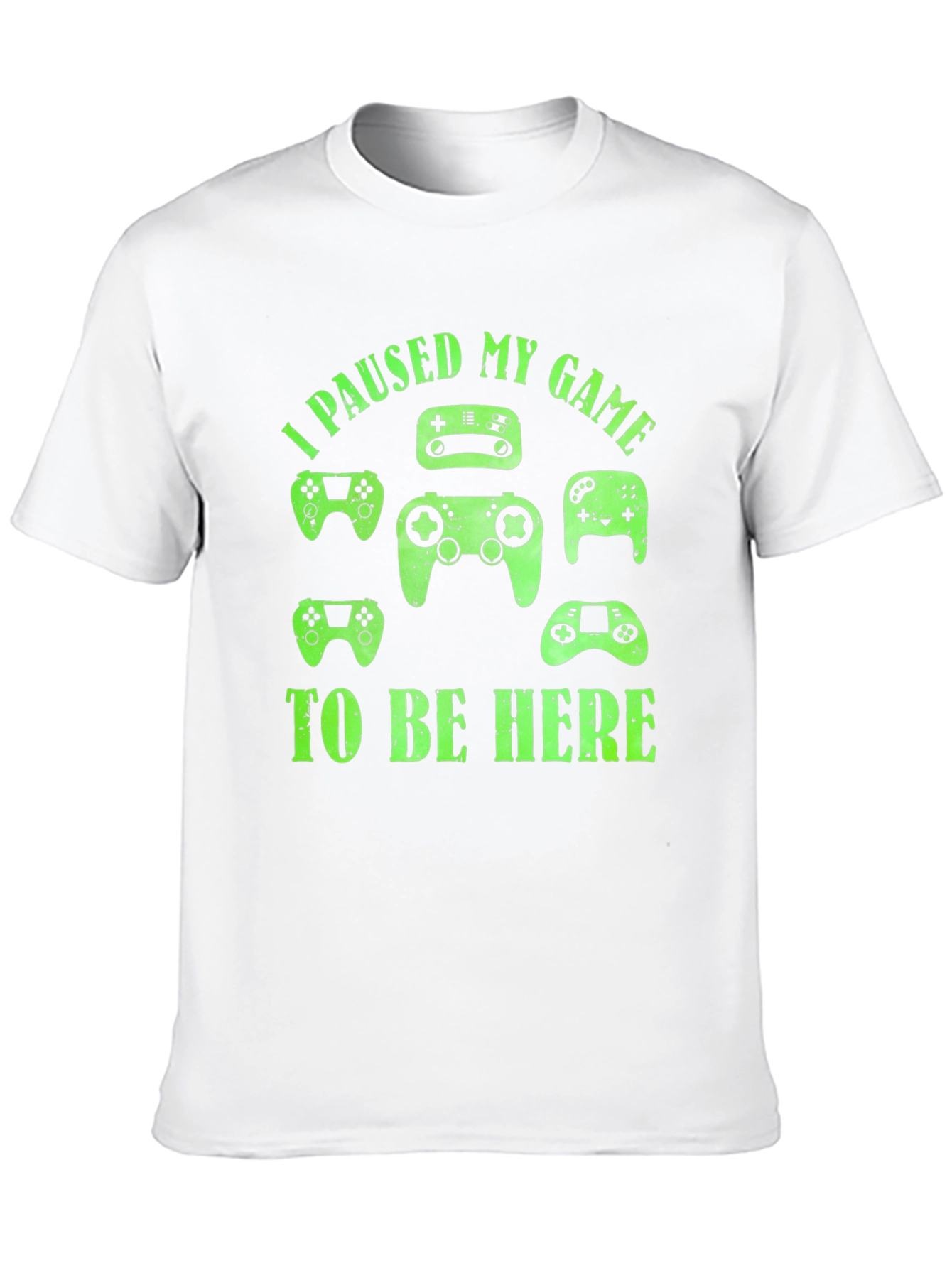 I Paused My Game To Be Here Black T-Shirt