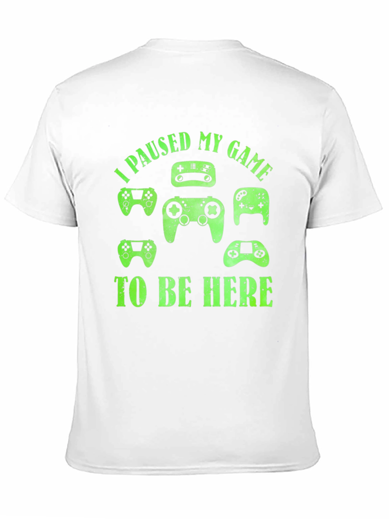 I Paused My Game To Be Here Black T-Shirt