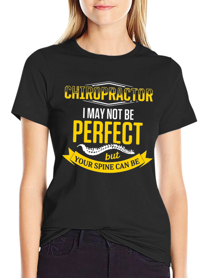 Chiropractor Perfect Spine Black T-Shirt
