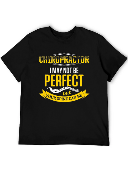 Chiropractor Perfect Spine Black T-Shirt