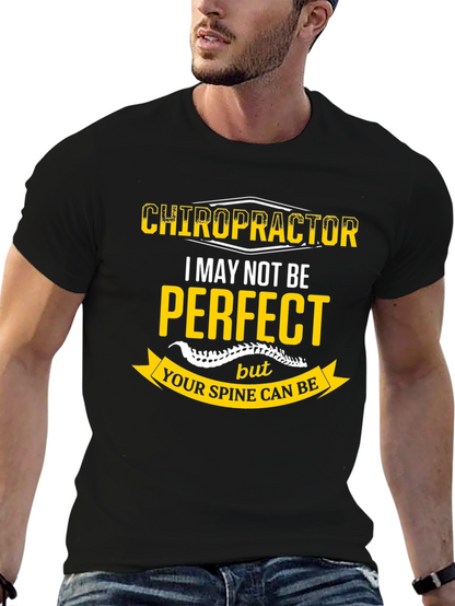 Chiropractor Perfect Spine Black T-Shirt