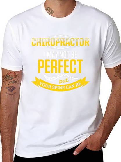 Chiropractor Perfect Spine Black T-Shirt