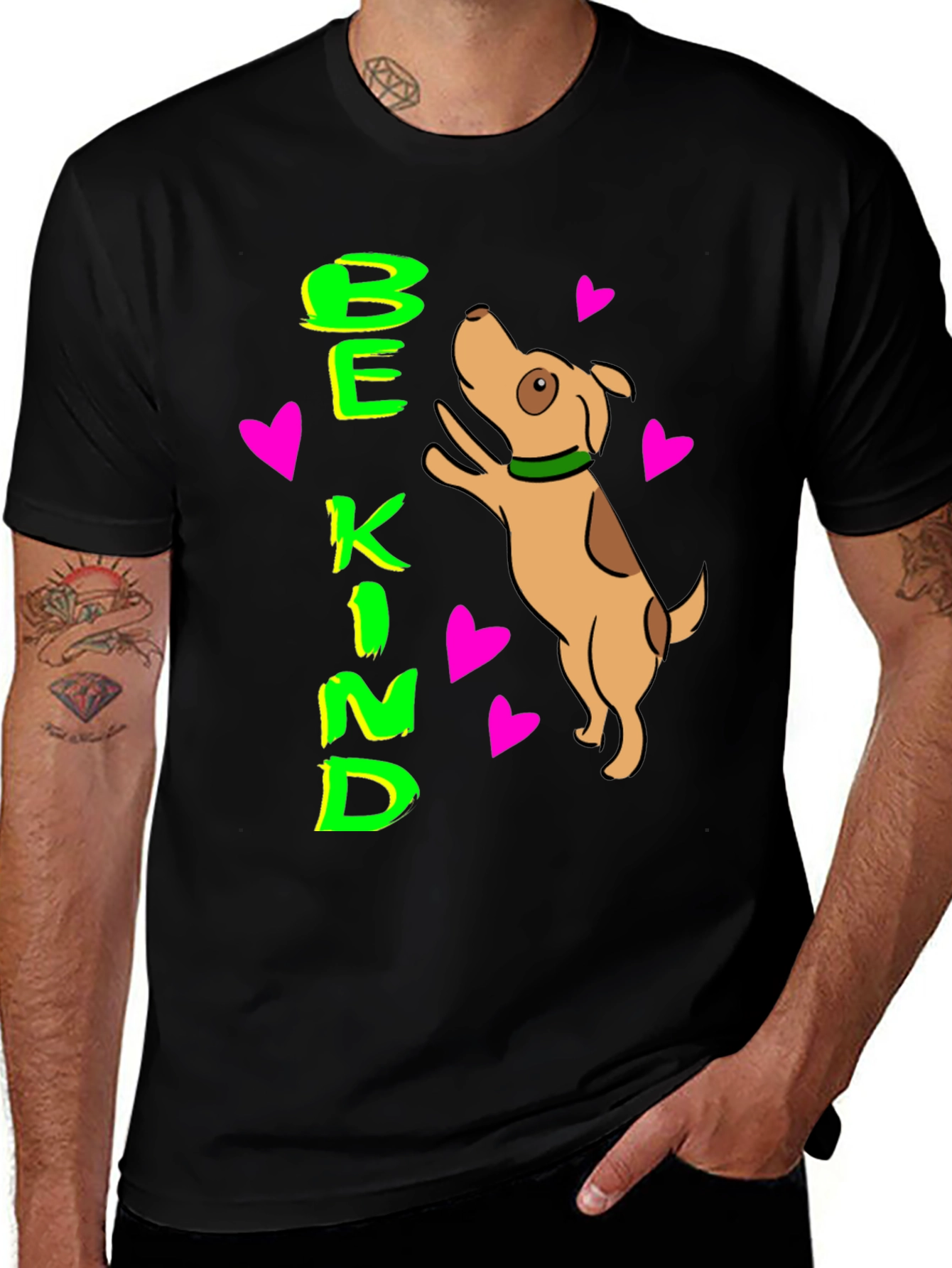 Be Kind Dog Lover T-Shirt Cute Pet Design