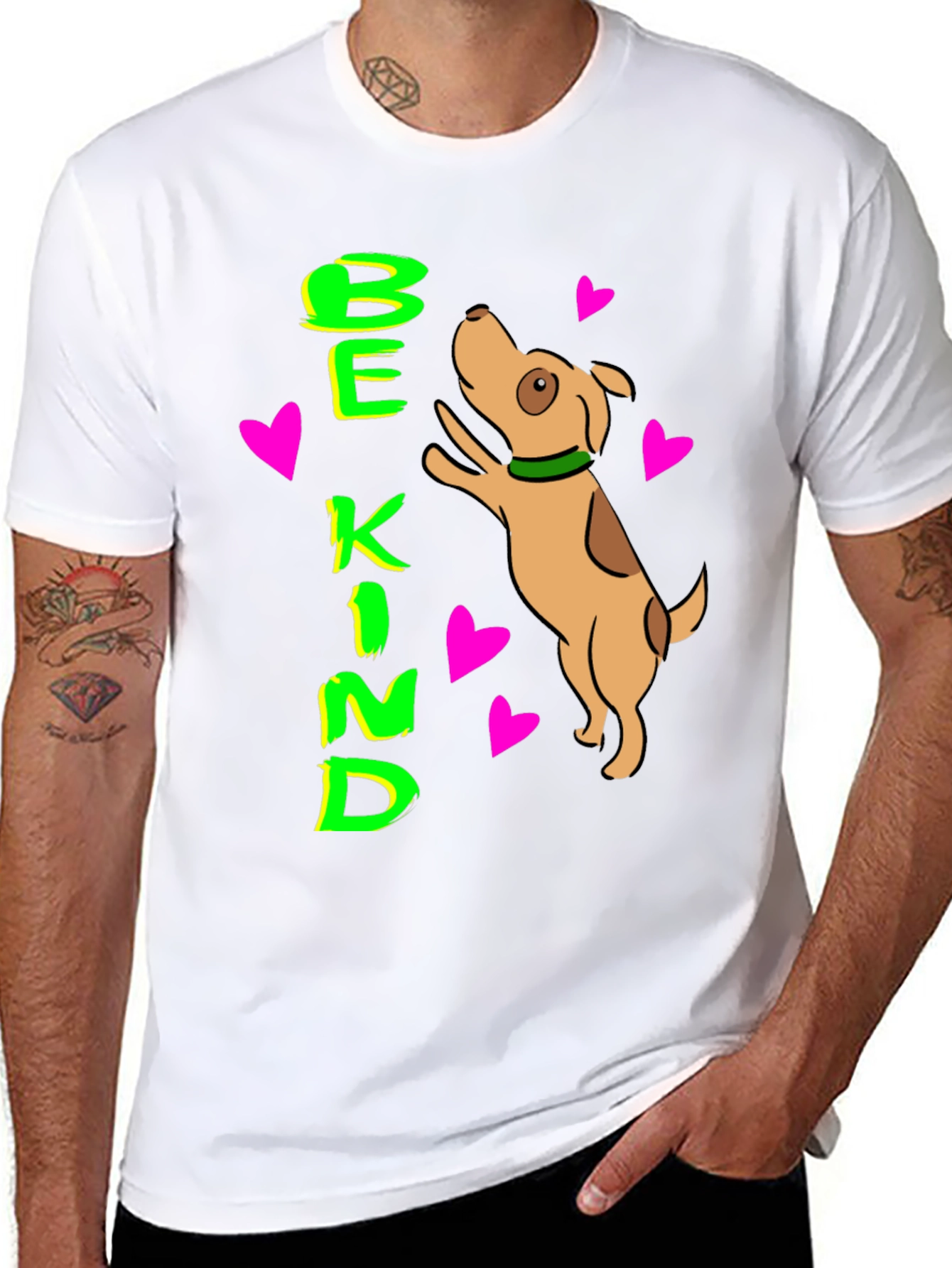 Be Kind Dog Lover T-Shirt Cute Pet Design
