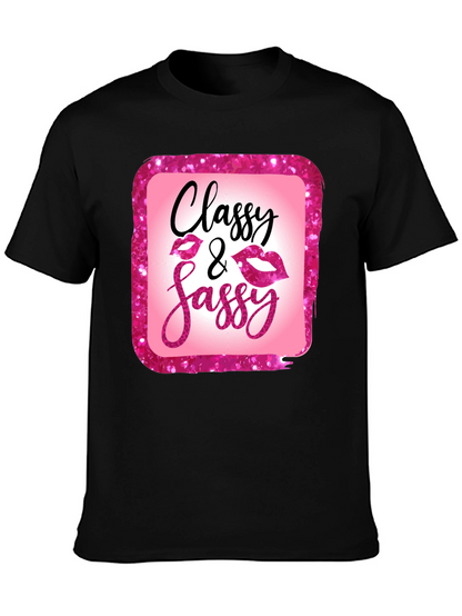 Classy & Sassy Graphic Tee - Trendy Womens T-Shirt