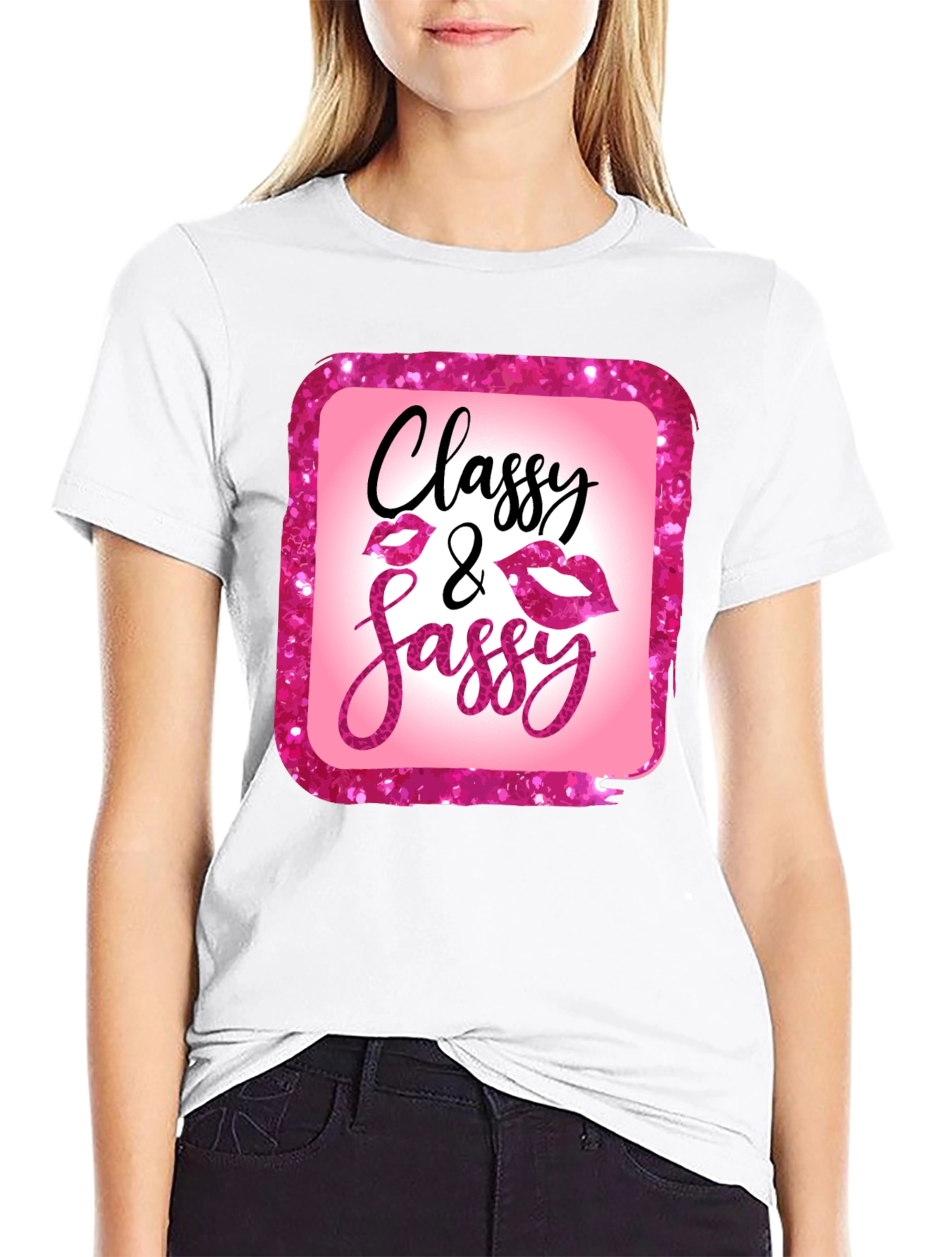 Classy & Sassy Graphic Tee - Trendy Womens T-Shirt