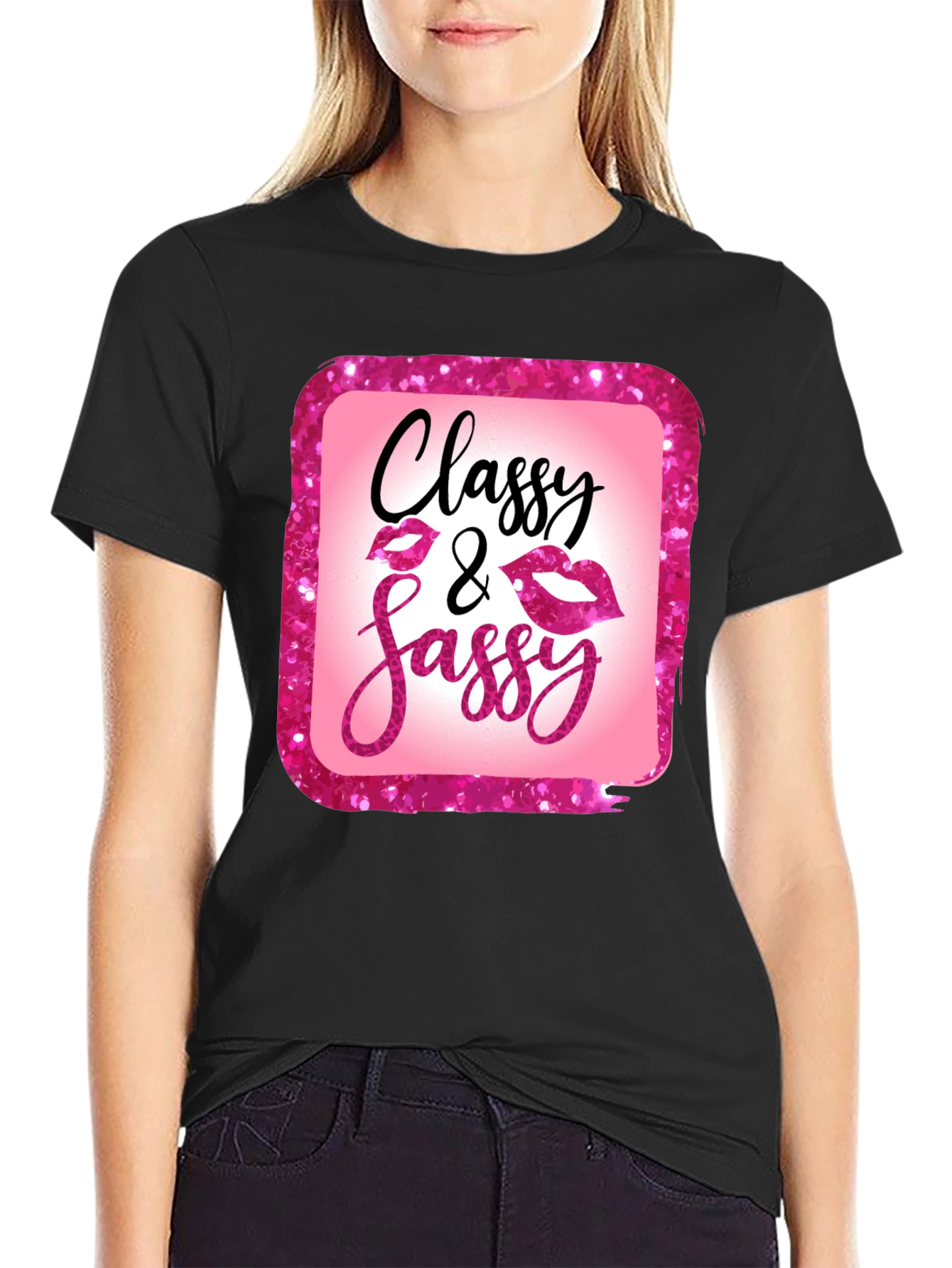 Classy & Sassy Graphic Tee - Trendy Womens T-Shirt