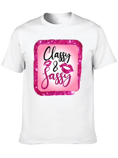 Classy & Sassy Graphic Tee - Trendy Womens T-Shirt