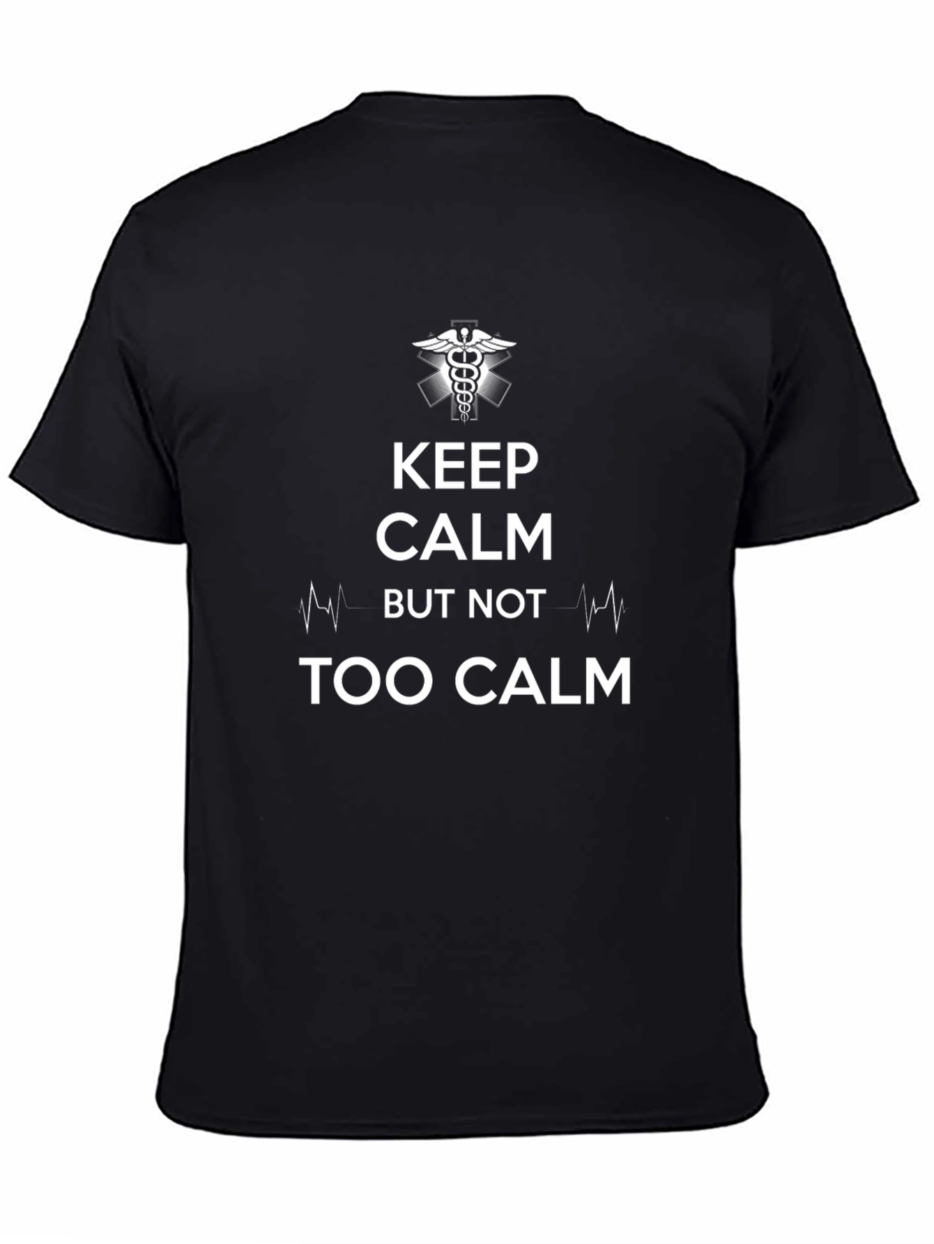 Keep Calm EMT/EMS Black T-Shirt