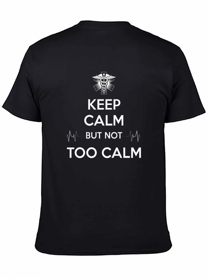 Keep Calm EMT/EMS Black T-Shirt