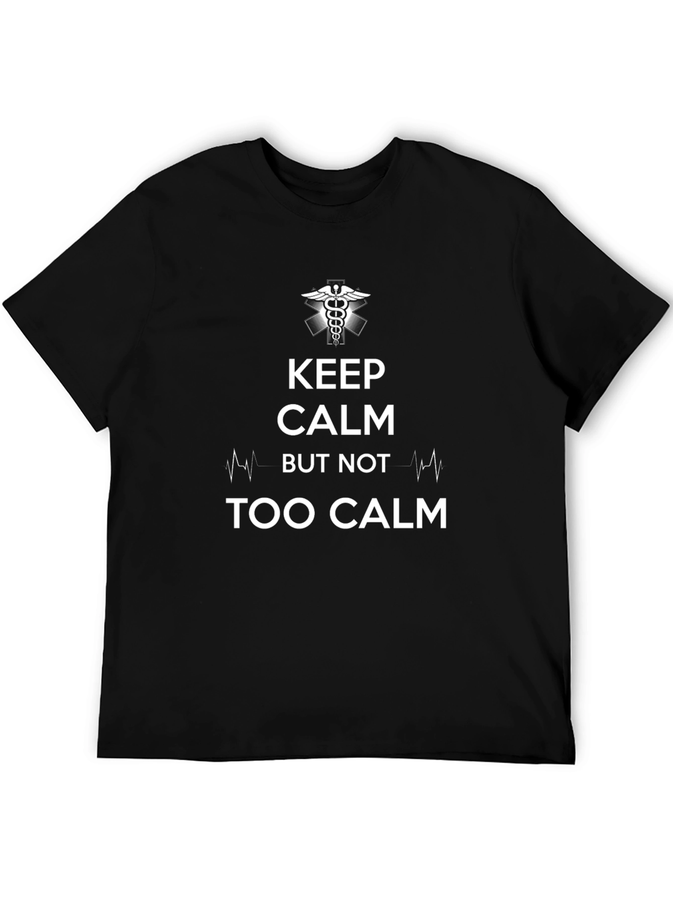 Keep Calm EMT/EMS Black T-Shirt