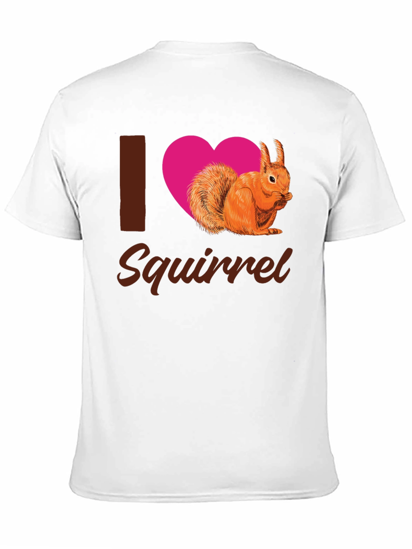 I Heart Squirrel Black T-Shirt