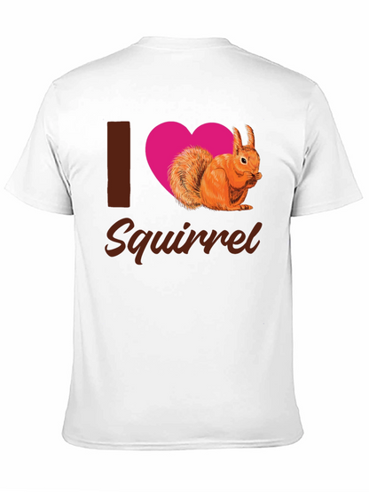 I Heart Squirrel Black T-Shirt
