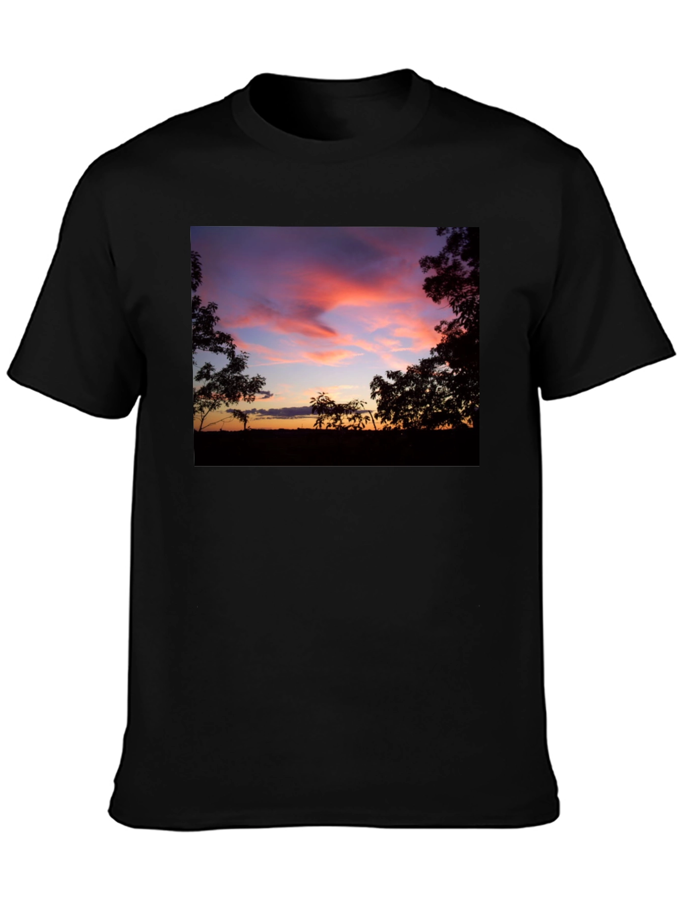 Sunset Silhouette Graphic Tee - Soft Cotton Blend