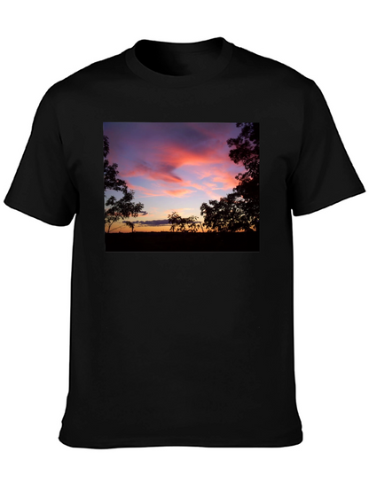 Sunset Silhouette Graphic Tee - Soft Cotton Blend