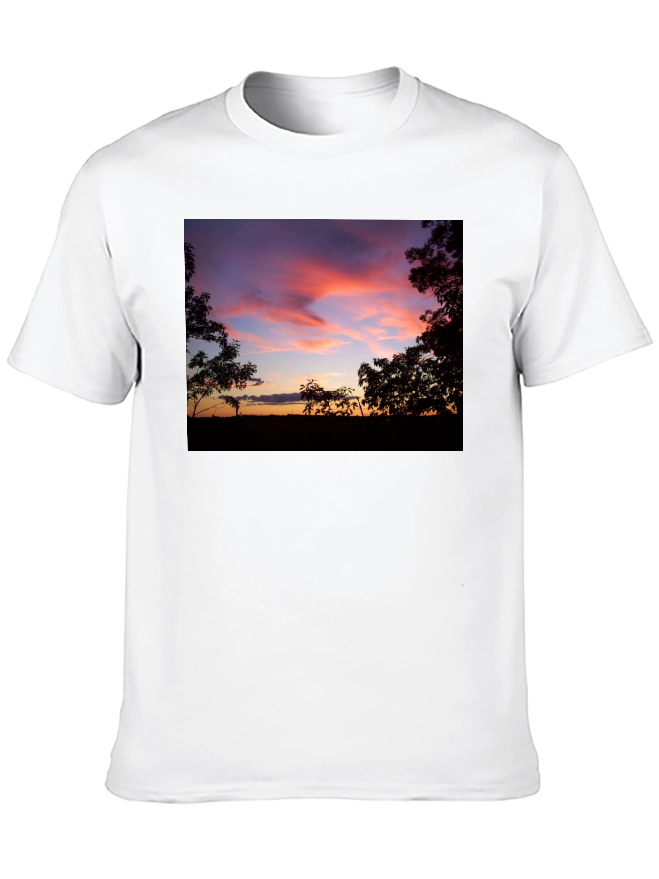 Sunset Silhouette Graphic Tee - Soft Cotton Blend