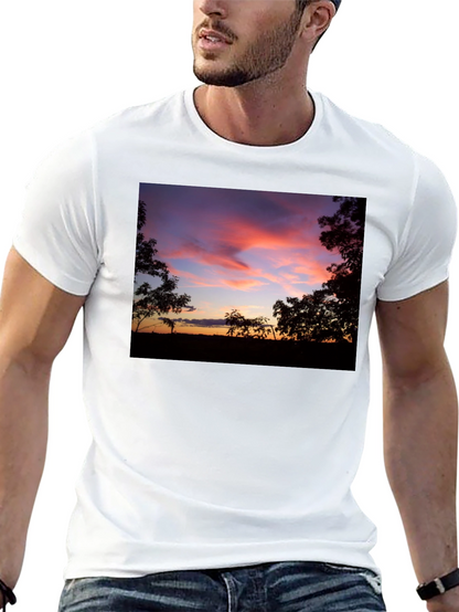 Sunset Silhouette Graphic Tee - Soft Cotton Blend