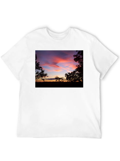 Sunset Silhouette Graphic Tee - Soft Cotton Blend