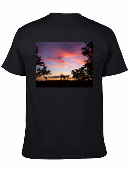 Sunset Silhouette Graphic Tee - Soft Cotton Blend
