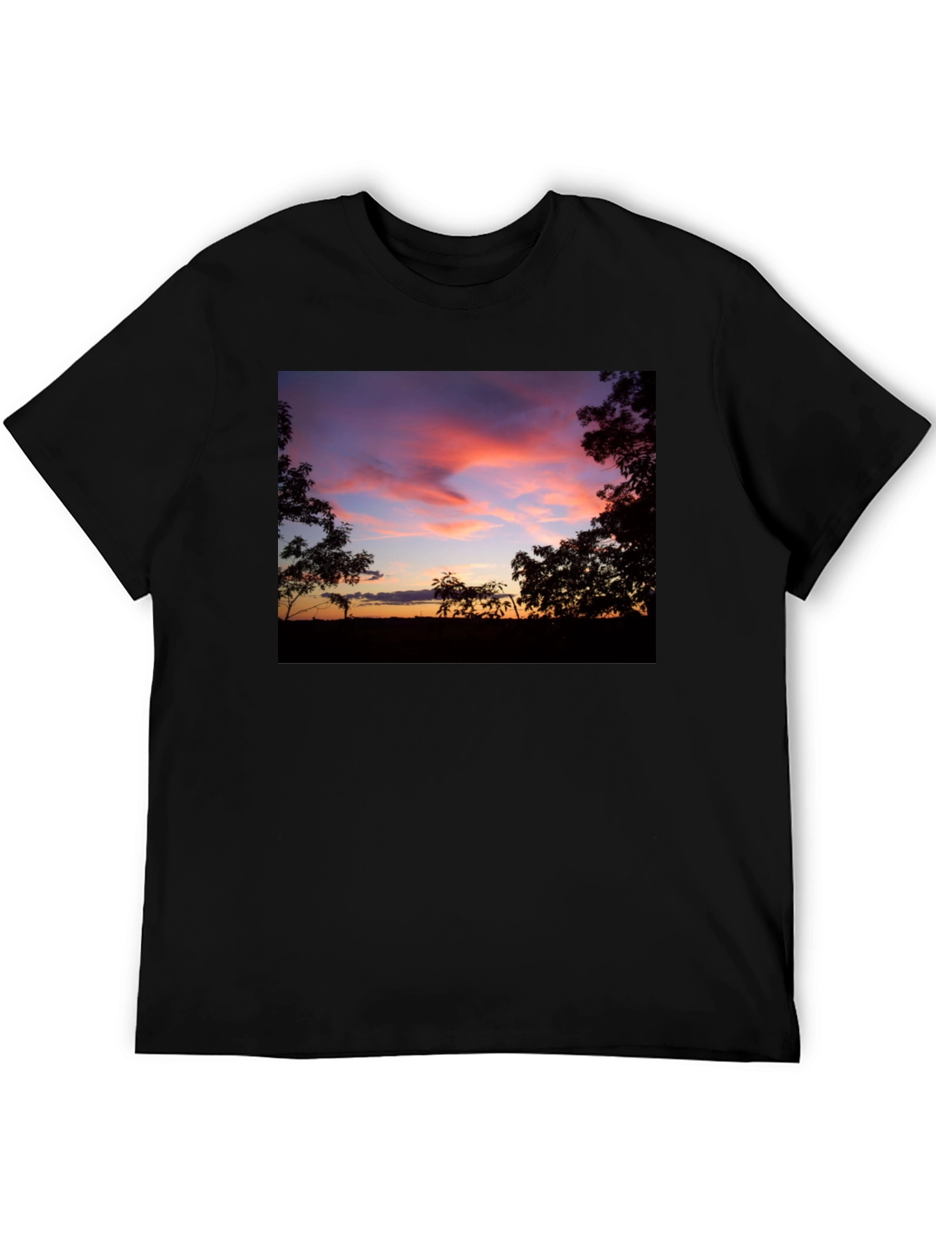 Sunset Silhouette Graphic Tee - Soft Cotton Blend