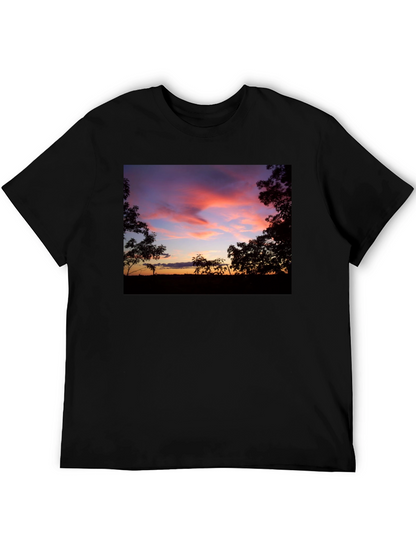 Sunset Silhouette Graphic Tee - Soft Cotton Blend